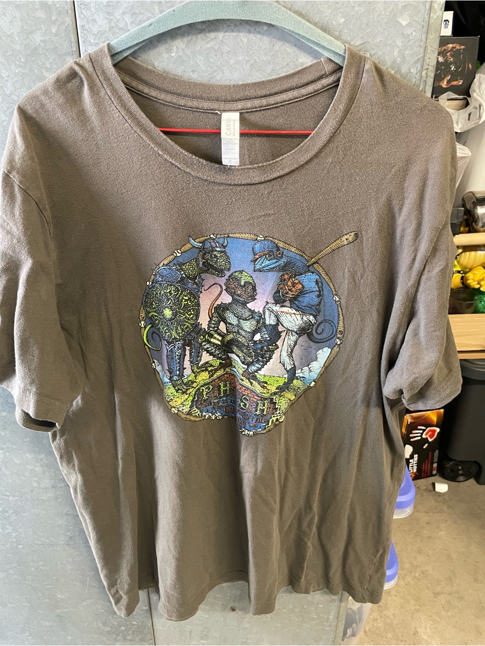 Phish 2016 Wrigley Field Tour Shirt Brown Bella Canvas Lizards David Welker